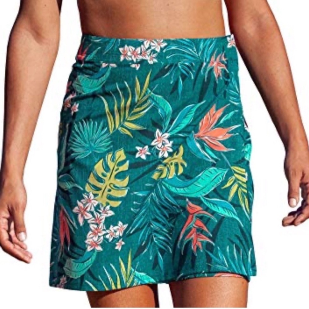 RipSkirt Hawaii L Large Wrap Skirt Tropical Floral Print Beach Swim Coverup